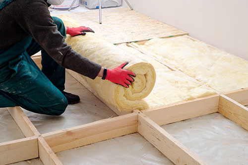 Travaux d'isolation du plancher